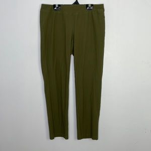 Eileen Fisher olive khaki pull on straight leg (PM